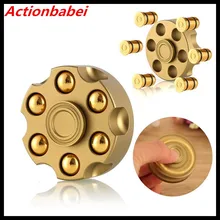 Actionbabei креативный револьвер пуля латунный ручной Спиннер Tri Fight стальной Шар Настольная игрушка EDC дети/взрослые