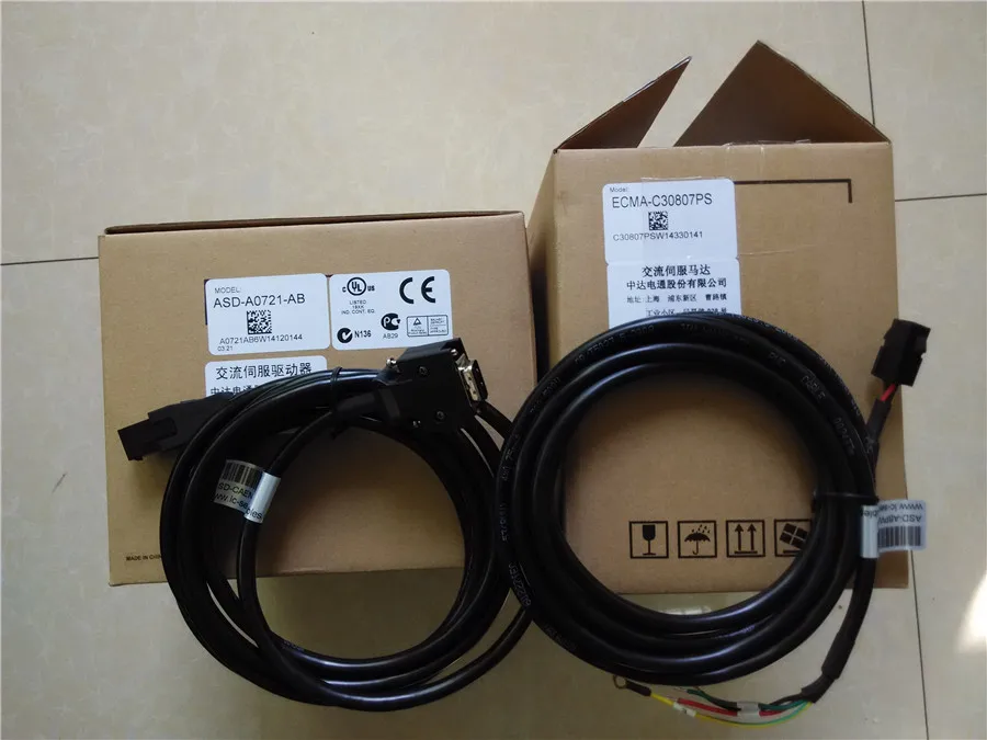 ECMA-C30807PS + ASD-A0721-AB 750 Вт 3000 об/мин 2.39N. М ASDA-AB серводвигатель переменного тока