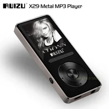 Новое поступление, алюминиевый сплав, Ультратонкий RUIZU X29 8GB MP3-плеер с экраном 1,8 дюйма, воспроизведение 30 часов с поддержкой FM, электронная книга