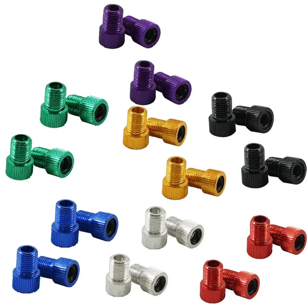 4Pcs Presta to Schrader Bicycle Valve Adapter Air Pump Road Bike Tire