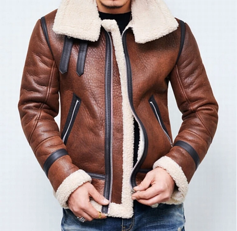 brown winter coat mens