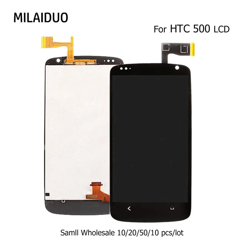 

10/20/50/100 pcs/lot LCD Display For HTC Desire 500 Touch Screen Digitizer Assembly Replacement Original Black No Frame 4.3''