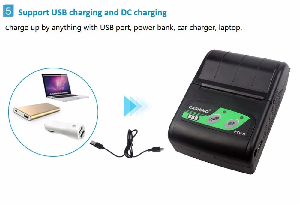 5. USB charging