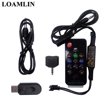 

Bluetooth Led Music Dream Controller DC5-24V Infrared 13Keys Remote Control WS2812B WS2811 Led Strip Matrix Panel 512 Pixels