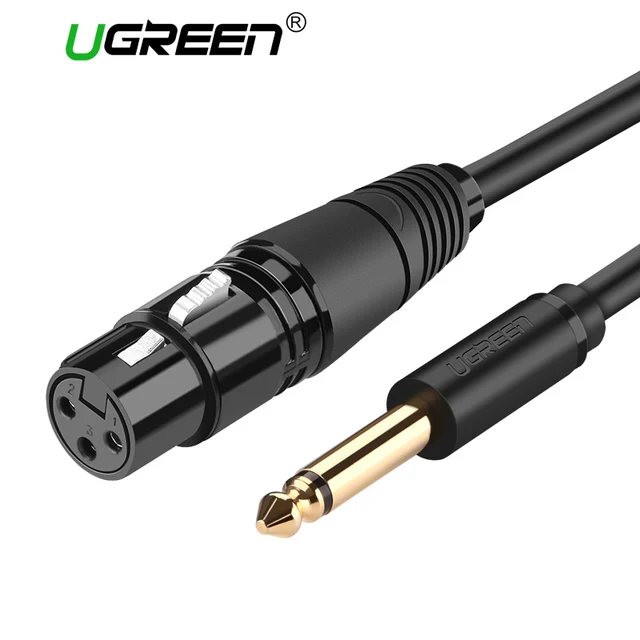 Cheap Ugreen 6.35mm/6.5mm Jack to XLR Cable Male to Female Professional audio Cable for Microphones Speakers Sound Consoles Amplifier Cheap Ugreen 6.35mm/6.5mm Jack to XLR Cable Male to Female Professional audio Cable for Microphones Speakers Sound Consoles Amplifier