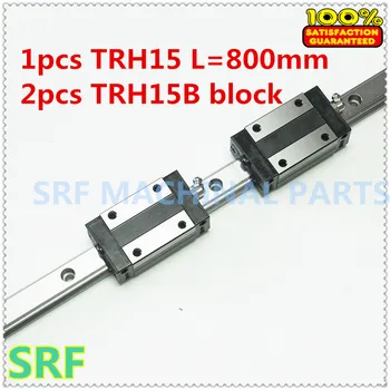 

1pcs 15mm width TRH15 L=800mm Linear Guide Rail with 2pcs TRH15B linear Rail block for CNC parts