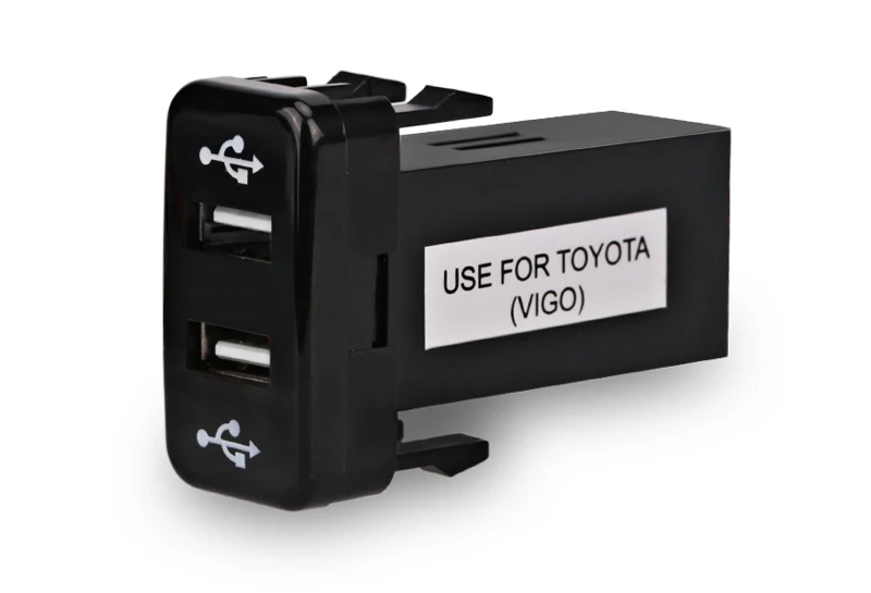 Двойной USB зарядное устройство для Toyota VIGO USB адаптер разъем интерфейс автомобиля 2 порта интерфейс приборной панели гнездо модификация автомобиля