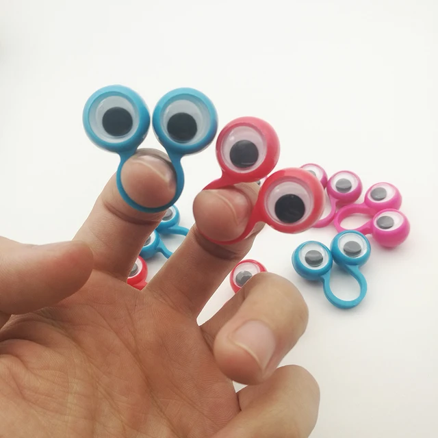 10pcs Round Doll Eyes Plastic Movable Eyes Finger Eye Funny Gift Dolls Toy Eyes Amigurumi Doll