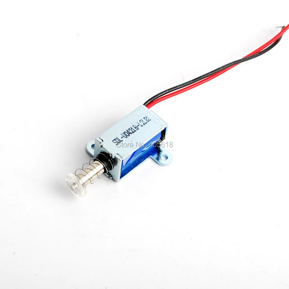 

2pcs 3V-12V DC Miniature DC solenoid pull (suction) small electromagnet with spring Micro DC solenoid