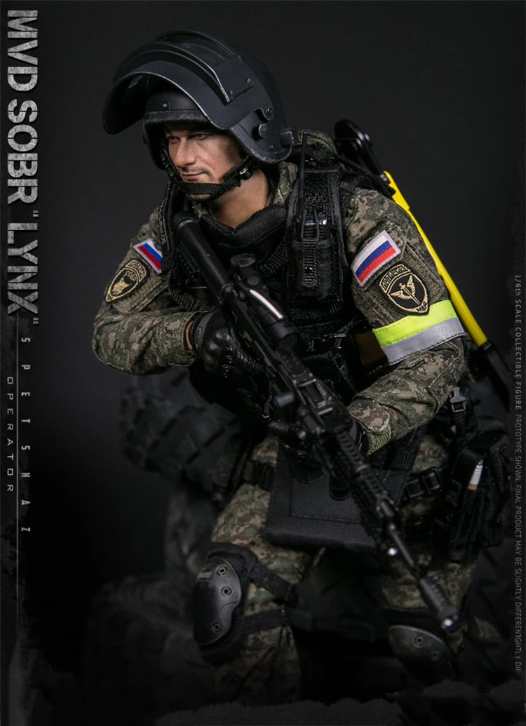 Коллекционная 1/6 масштаб полный набор мужской солдат фигурка 78058 русский спецназ MVD SOBR Рысь для фанатов коллекция подарки