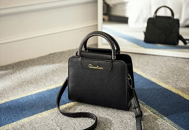 Yuhua, новые женские трендовые сумки, ретро Корейская версия женской сумки, сумка почтальона для отдыха, модная маленькая свежая сумка с клапаном - Цвет: Black large