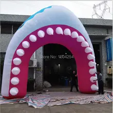 Открытый фантастический 6 м infaltable Арка акулы для рекламы, события с использованием надувной морской Рыбная Арка игрушка