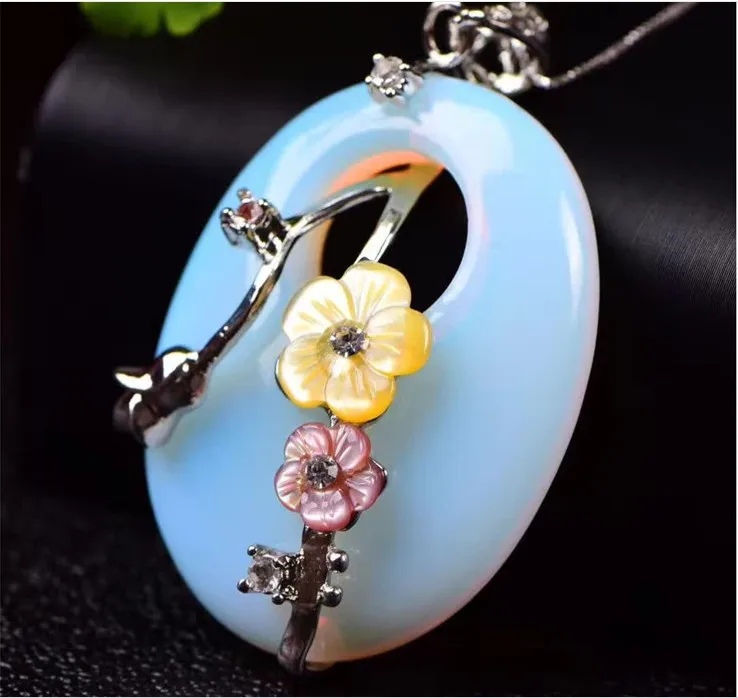 

Pendant Opal Mosaic With 925 Silver Chain