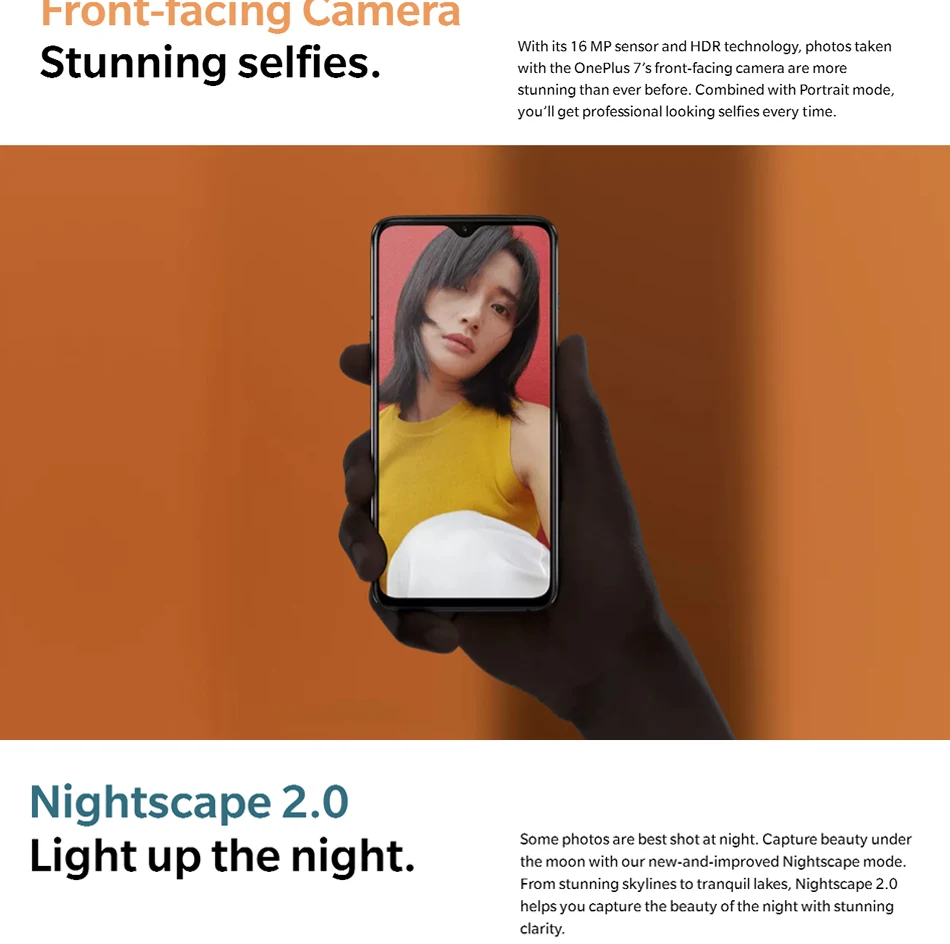 Глобальная версия OnePlus 7 6/8GB Оперативная память 128/256 ГБ Встроенная память разблокировать смартфон 6,41 "AMOLED Дисплей 3700 мАч Snapdragon 855 Octa Core 48 МП