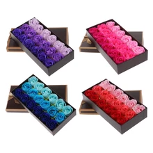 Сюрприз подарок 18 шт. розы сердце Ароматические Лепесток мыло для тела для свадебной вечеринки