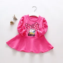

NEW girls dress spring children clothing long-sleeve girl dress cotton princess baby girl clothes A-line kids cartoon dress