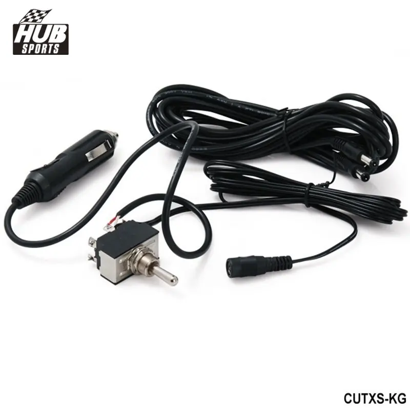 Toggle Switch with 12ft Wiring Harness For Exhaust Muffler electric Valve Cutout System Dump HU-CUTXS-KG