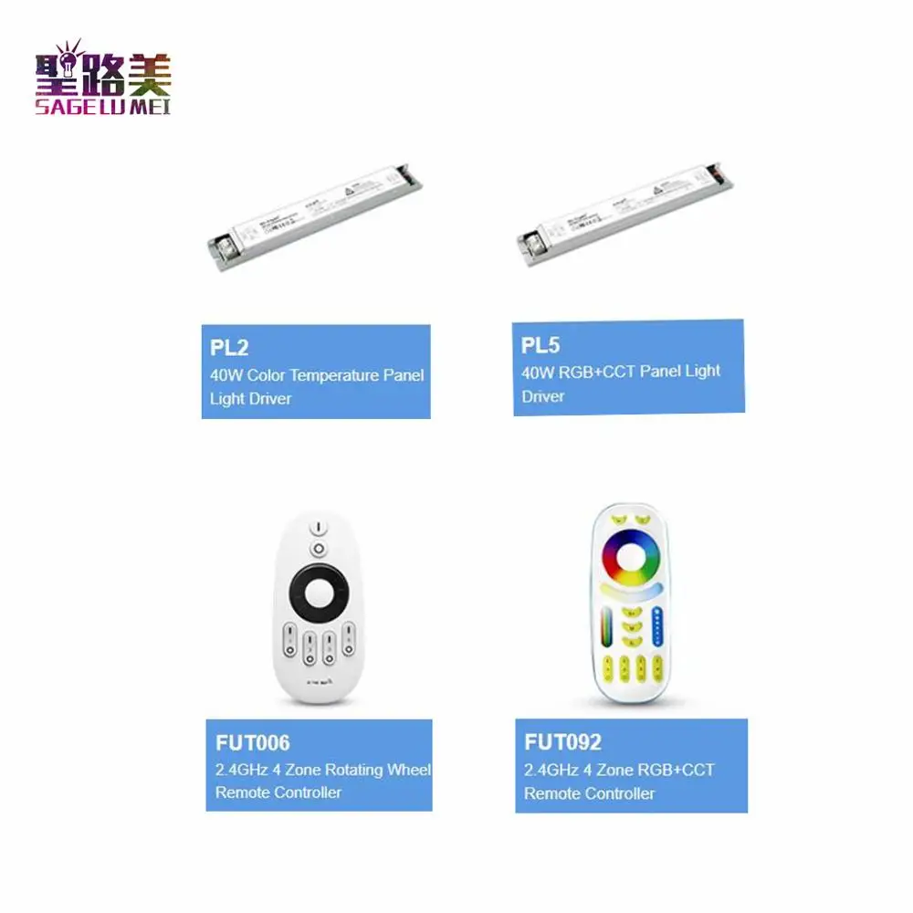 

MiBOXER Milight AC180-240V PL5 40W RGB+CCT led Panel Light Driver power PL2 40W Color Temperature Panel Light Driver Transformer