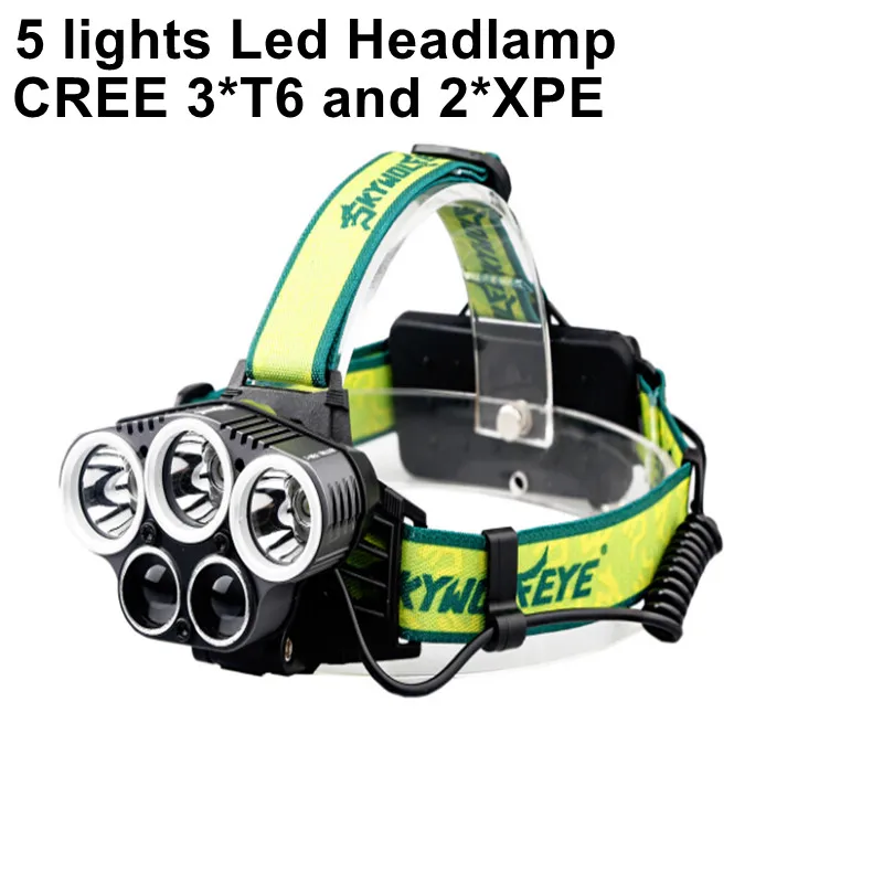 

S2827 Powerful Led headlamp 18650 T6 XPE 1500 lumen Led Torch Light Tactical Headlight 6 Modes High Lumen Light USB Rechargeable