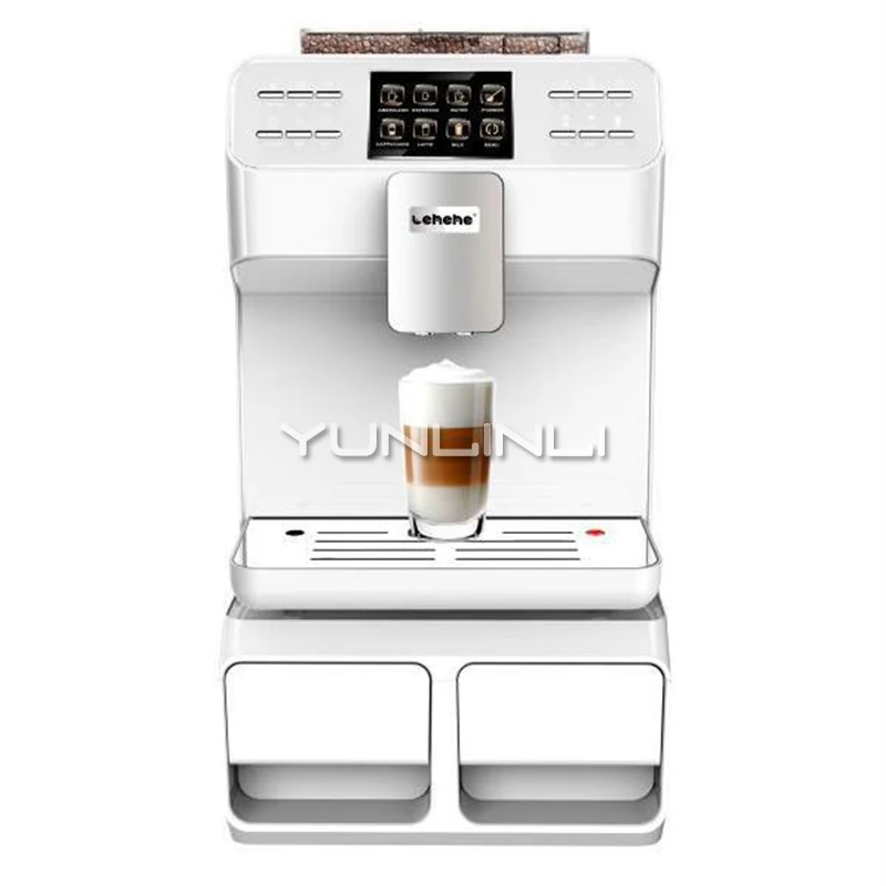 Полностью автоматическая кофемашина Эспрессо кофеварка с одной кнопкой типа кофеварка для дома/офиса LHH-A9C-S