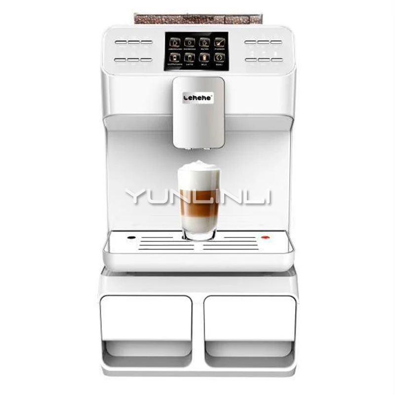 Full-automatic Coffee Machine Espresso Coffee Maker One-button Type Coffee Maker for Home/Office LHH-A9C-S
