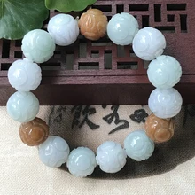 Карго нефритовый браслет паспарту разноцветные нефритовые браслеты натуральные нефритовые бусы, четки, браслет мужские и женские модели