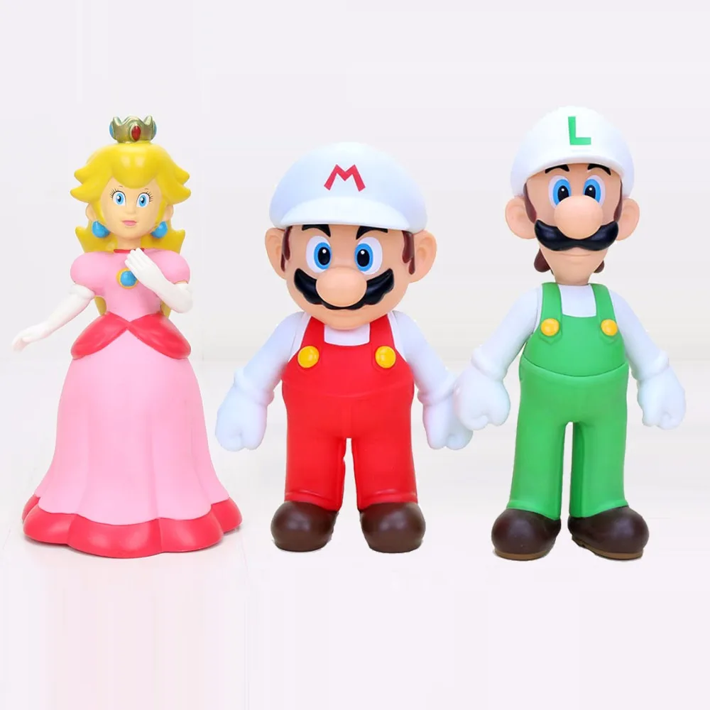 3pcs/set 21-24CM Super Mario Bros 3 kinds Yohsi Mario Luigi Peach Princess PVC Action Figure Toy 3pcs/set 21-24CM Super Mario Bros 3 kinds Yohsi Mario Luigi Peach Princess PVC Action Figure Toy