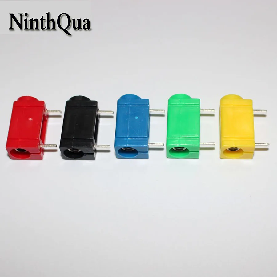 

10 pcs 4mm PCB socket compatible Deltron 571 insulated socket 2P PCB Connector Adaptor