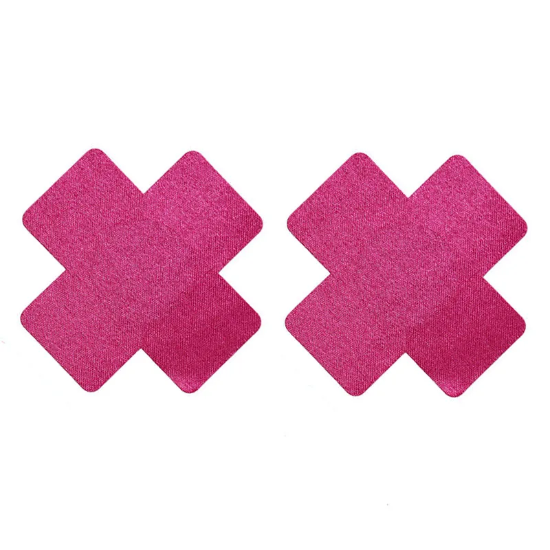

Women Cool Cloth Breast Sticker Cross Shape Nipple Cover Self Adhesive Pasties Charm Sexy Bra Pad Disposable Cubre Pezon