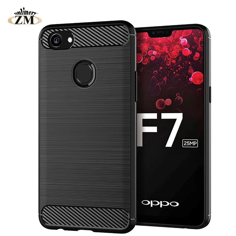 

ZMonlinery Ultra Thin Cases For OPPO A3 A73 A75 A75S Case Silicone Carbon Fiber Cover For OPPO A79 F5 Youth F7 R15 Cover