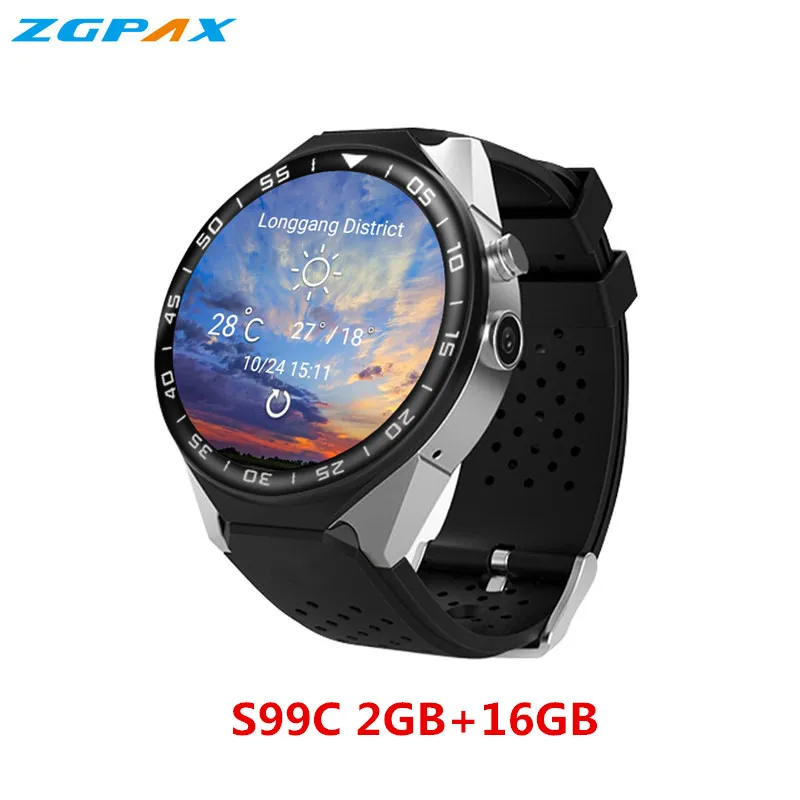 S99C ОС Android 5 1 2 ГБ + 16 Смарт-часы Электроника 39 дюймов Mtk6580 SmartWatch телефон Поддержка 3G