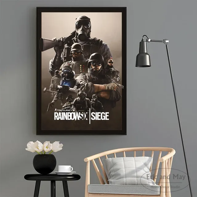Rainbow Six Siege Video Game Canvas Art Print Painting Modern Wall