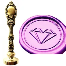 Винтажный Алмазный логотип на заказ, роскошный воск, уплотнительный штамп, латунь, павлин, металлическая ручка, подарочный набор