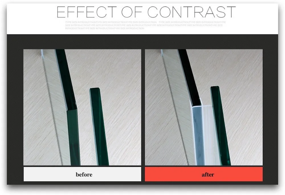 Уплотнитель уплотнительная Пробка-стоппер 10 мм Стеклянная бескаркасная дверь душевой кабины окна балконные уплотнения 1 м F