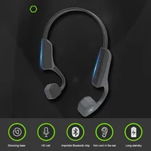 V8 наушники с костной проводимостью Беспроводной Bluetooth 4,1 Гарнитура спортивные наушники с микрофоном