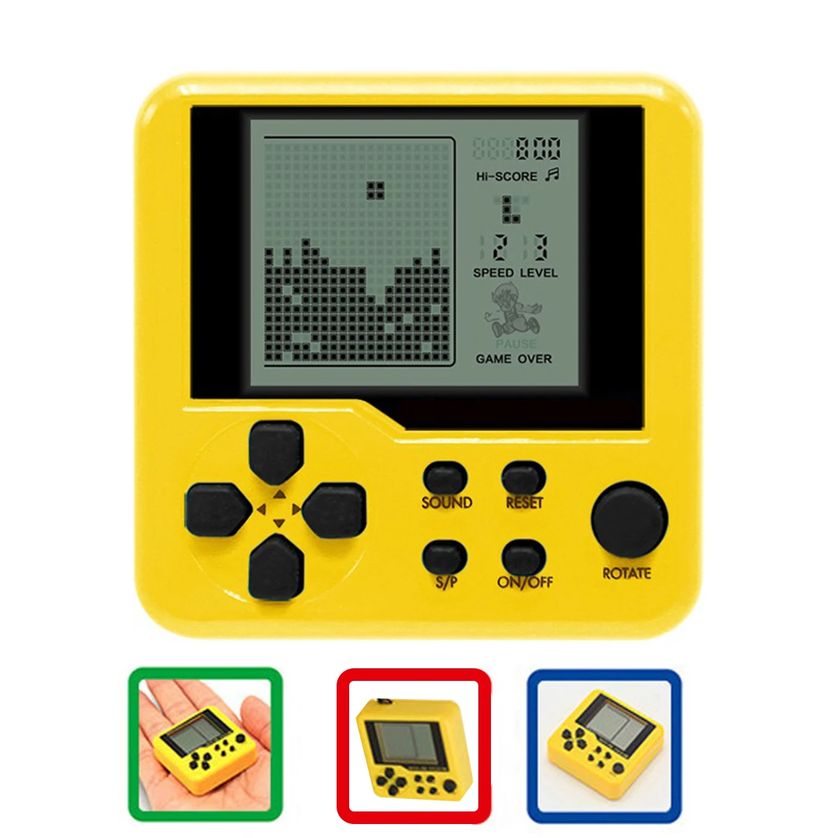 Ретро Классический тетрис портативный игровой плеер портативная мини детская игровая консоль головоломка обучающая электронная игрушка для детей