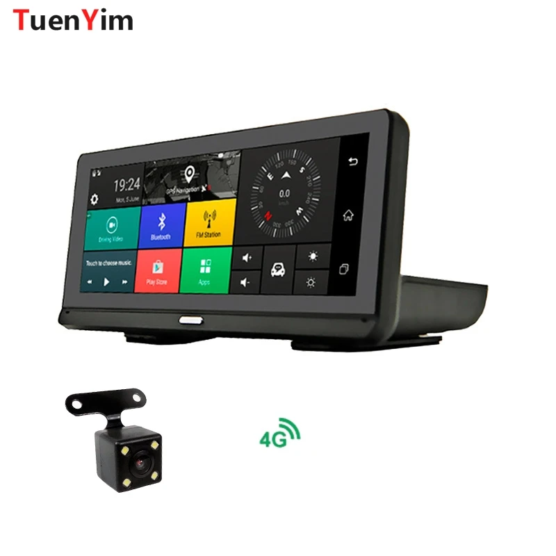 

8" Android 4G Car DVR camera GPS Navigation ADAS FHD 1080P car video recorder Night Vision WiFi Remote monitor Dash cam
