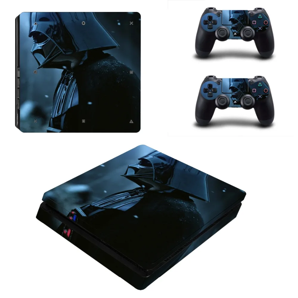 Виниловая наклейка Star Wars Darth Vader для консоли Sony Playstation 4 и 2 контроллеров PS4 Slim