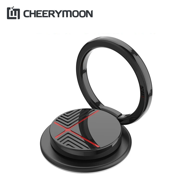 CHEERYMOON Gyro Cross Finger Ring Holder 360Degree Metal Smartphone Mobile Phone Hand Stand Holder For iPhone ipad Samsung Table