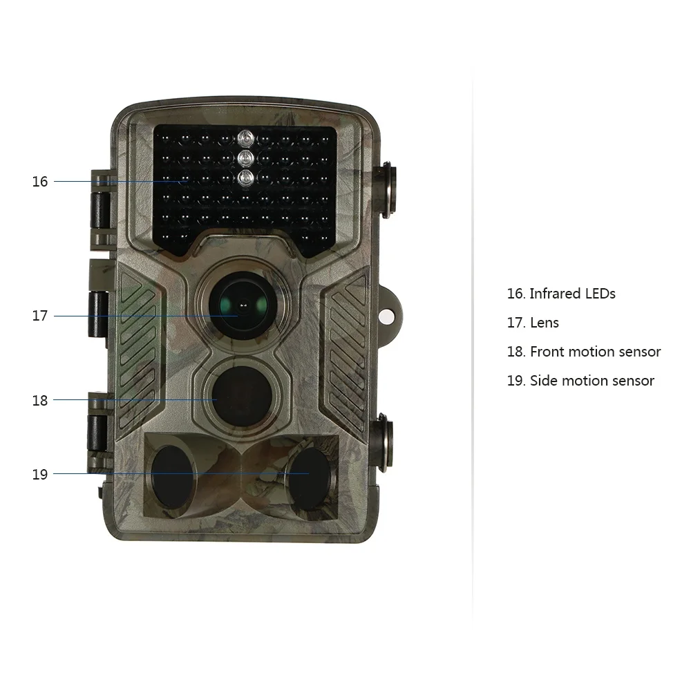 8MP дикой природы Trail камера для наблюдения, охоты и Игры наружного цифрового наблюдения 8 месяцев батарея резервного питания ночного видения