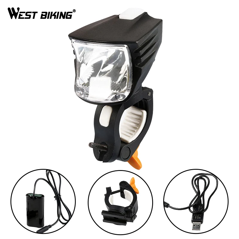 

WEST BIKING Bicycle Light Waterproof 600 Lumens Handlebar Light USB Rechargable With 5200mAh Battery Pack Bright Cycling Light