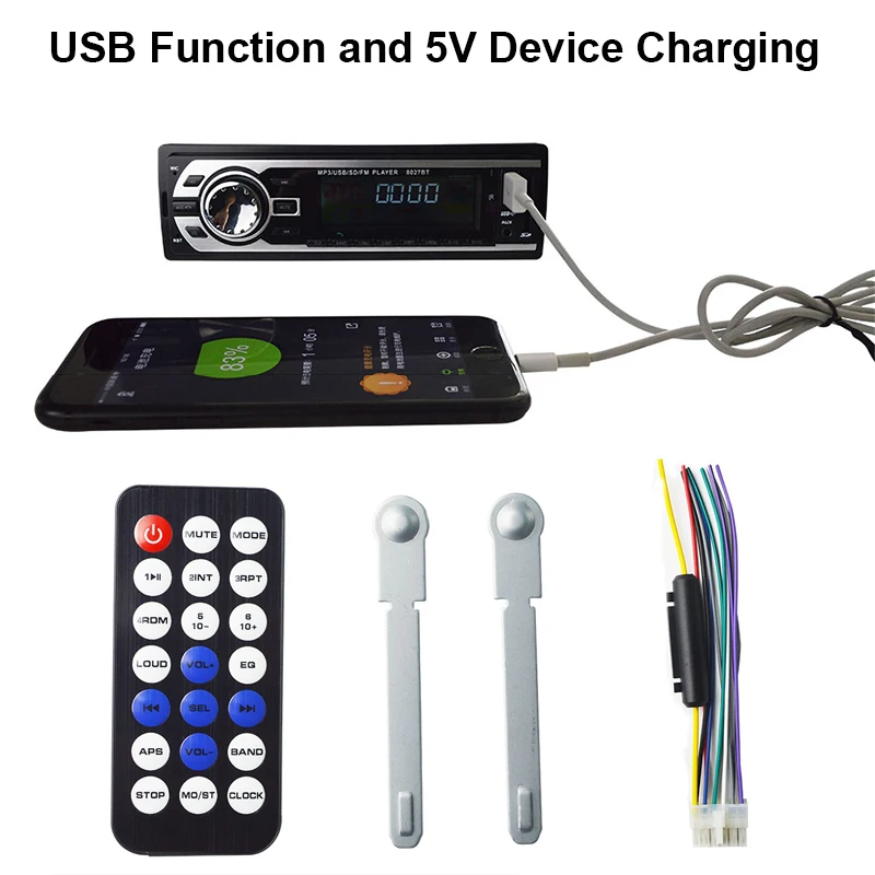 Автомагнитола 24 в 1 Din Bluetooth радио SD MP3 плеер Coche Dash Estereo Poste Para Авто аудио стерео Carro