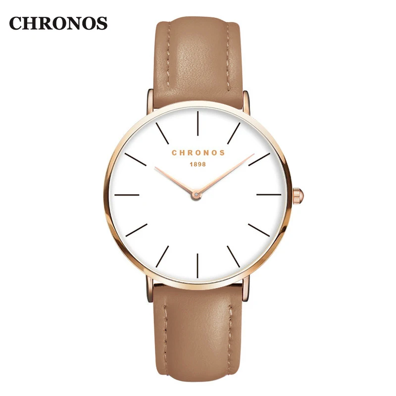 Chronos Mens Watches Top Brand Luxury Quartz Watch Leather Strap Women Wrist Watch Male Clock Relogio Masculino Chronos Mens Watches Top Brand Luxury Quartz Watch Leather Strap Women Wrist Watch Male Clock Relogio Masculino