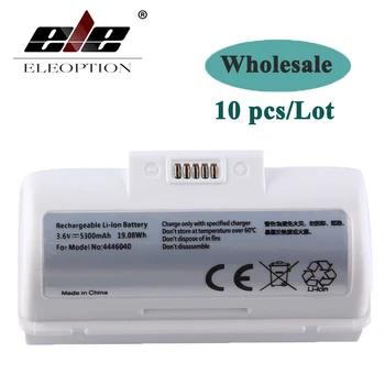 

ELEOPTION 10PCS 3.6V 5300mAh High Capacity Li-ion 4446040 Battery Replacement Battery for iRobot Braava Jet 240