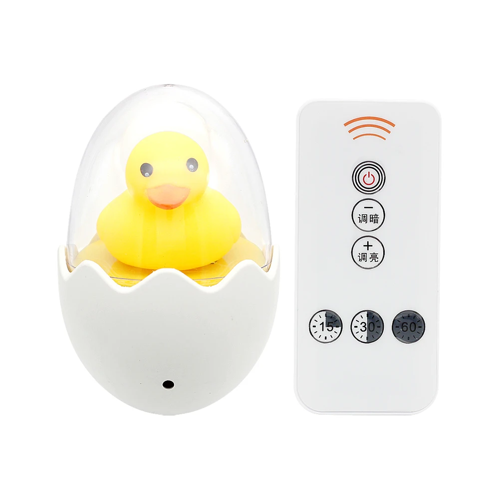 night lamp Cute Yellow Duck LED Night Light Sensor Control Dimmable Lamp Remote Control EU Plug 220V for Home Bedroom Children Kids Gift red night light Night Lights