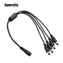 Hamrolte разделитель мощности постоянного тока Разъем Cable1 мужские до 4 Одного выхода на два входа(2,1*5,5 мм) Мощность адаптер для CCTV Камера сурвайллант Системы Hamrolte разделитель мощности постоянного тока Разъем Cable1 мужские до 4 Одного выхода на два входа(2,1*5,5 мм) Мощность адаптер для CCTV Камера сурвайллант Системы