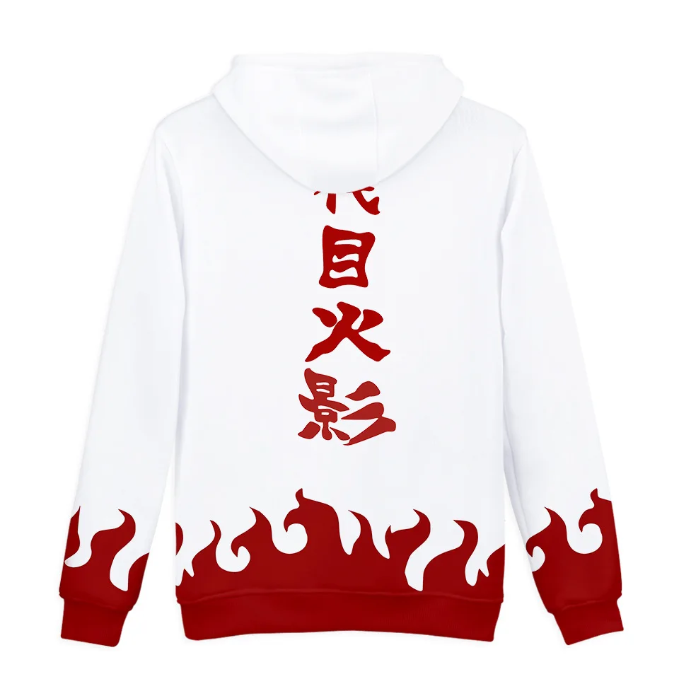  Yondaime Fourth Hokage Hoodie Anime Naruto Cosplay Sweatshirt Namikaze Minato