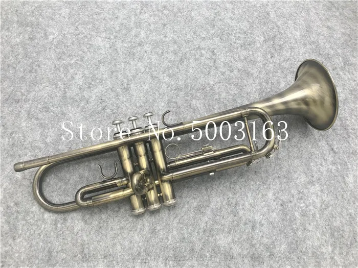 

BULUKE Musical Instruments Trumpet high quality Antique Copper Simulation small Bb trumpet inventory