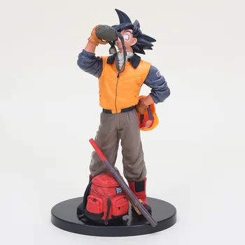 

20cm Dragon Ball Z Super Saiyan Son Goku Drinking Water Scultures BIG 3 A Martial Arts World PVC Action Figure Model Toy L1120