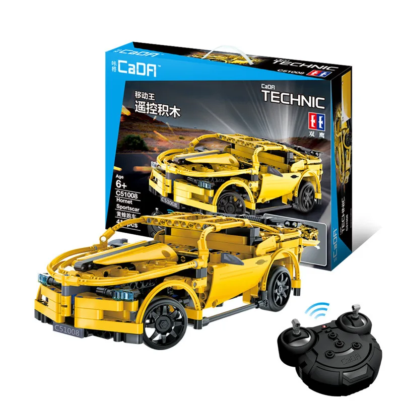 

CaDA Technic Series Sports RC Car Model DIY Building Blocks Bricks Remote Control Racing Cars Children Toy Car in Blocks
